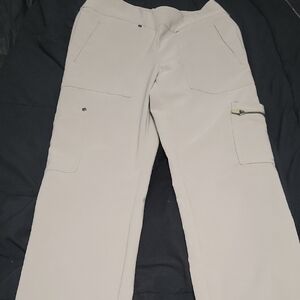 Small Healthy Pro Beige Cargo Like New Scrubs Bottoms